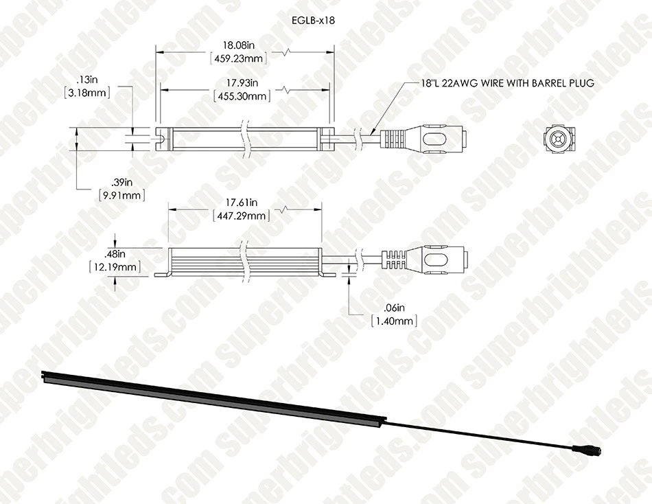 44 Inch Linear LED Light Bar Fixture - 360 Lumens, Green - Under Cabinet Lighting for Residential Use 12 44 Inch Linear LED Light Bar Fixture - 360 Lumens, Green - Under Cabinet Lighting for Residential Use - Image 12