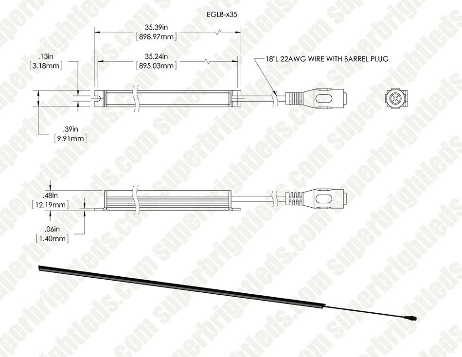 44 Inch Linear LED Light Bar Fixture - 360 Lumens, Green - Under Cabinet Lighting for Residential Use 13 44 Inch Linear LED Light Bar Fixture - 360 Lumens, Green - Under Cabinet Lighting for Residential Use - Image 13