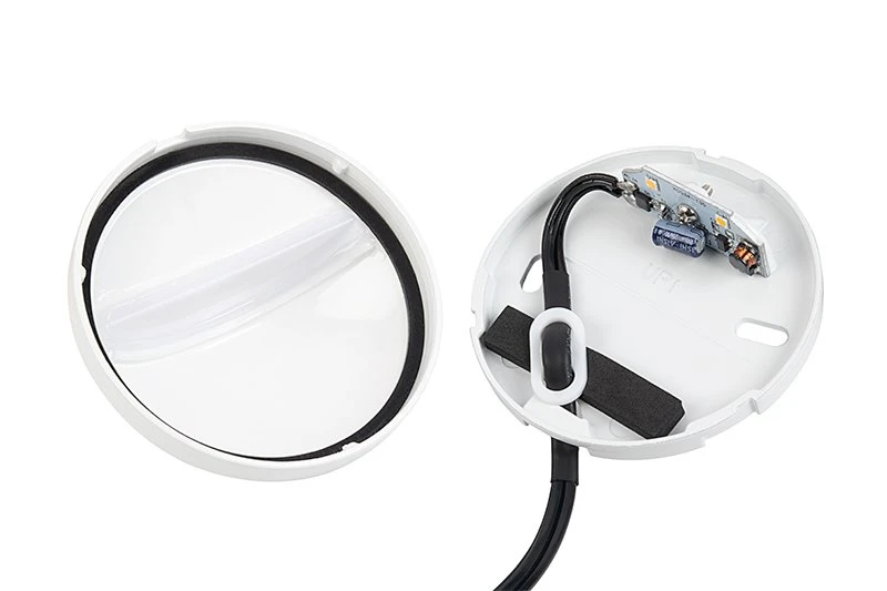 3.3" White LED Eyelid Step/Deck Light - 30 Lumens, 2700K Warm Glow - Low Voltage Landscape Lighting 4 3.3" White LED Eyelid Step/Deck Light - 30 Lumens, 2700K Warm Glow - Low Voltage Landscape Lighting - Image 4