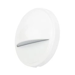 3.3" White LED Eyelid Step/Deck Light - 30 Lumens, 2700K Warm Glow - Low Voltage Landscape Lighting