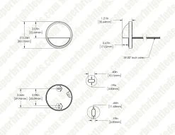 3.3" White LED Eyelid Step/Deck Light - 30 Lumens, 2700K Warm Glow - Low Voltage Landscape Lighting 15 3.3" White LED Eyelid Step/Deck Light - 30 Lumens, 2700K Warm Glow - Low Voltage Landscape Lighting -Nebo Sales Store ell 27k2w wh 3
