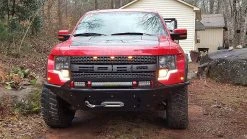 23" Titan Series Off-Road LED Light Bar - 144W Dual Row, 10,380 Lumens, Multi Beam Technology -Nebo Sales Store f150 raptor light bar running lights