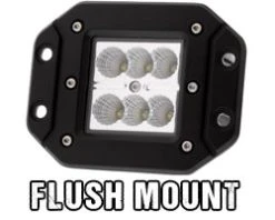 3" Square Flush Mount LED Pod Light - 18W, 1,440 Lumens - Durable Vehicle Work Light -Nebo Sales Store flush mount
