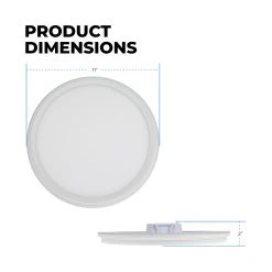ETi 11" SnapFit Low Profile Dimmable LED Downlight with Nightlight Trim - 14W Flush Mount Ceiling Light - 900 Lumens - Selectable CCT 12 ETi 11" SnapFit Low Profile Dimmable LED Downlight with Nightlight Trim - 14W Flush Mount Ceiling Light - 900 Lumens - Selectable CCT -Nebo Sales Store fmnl 11in 900lm 8 cp3 sv td wt dimensions