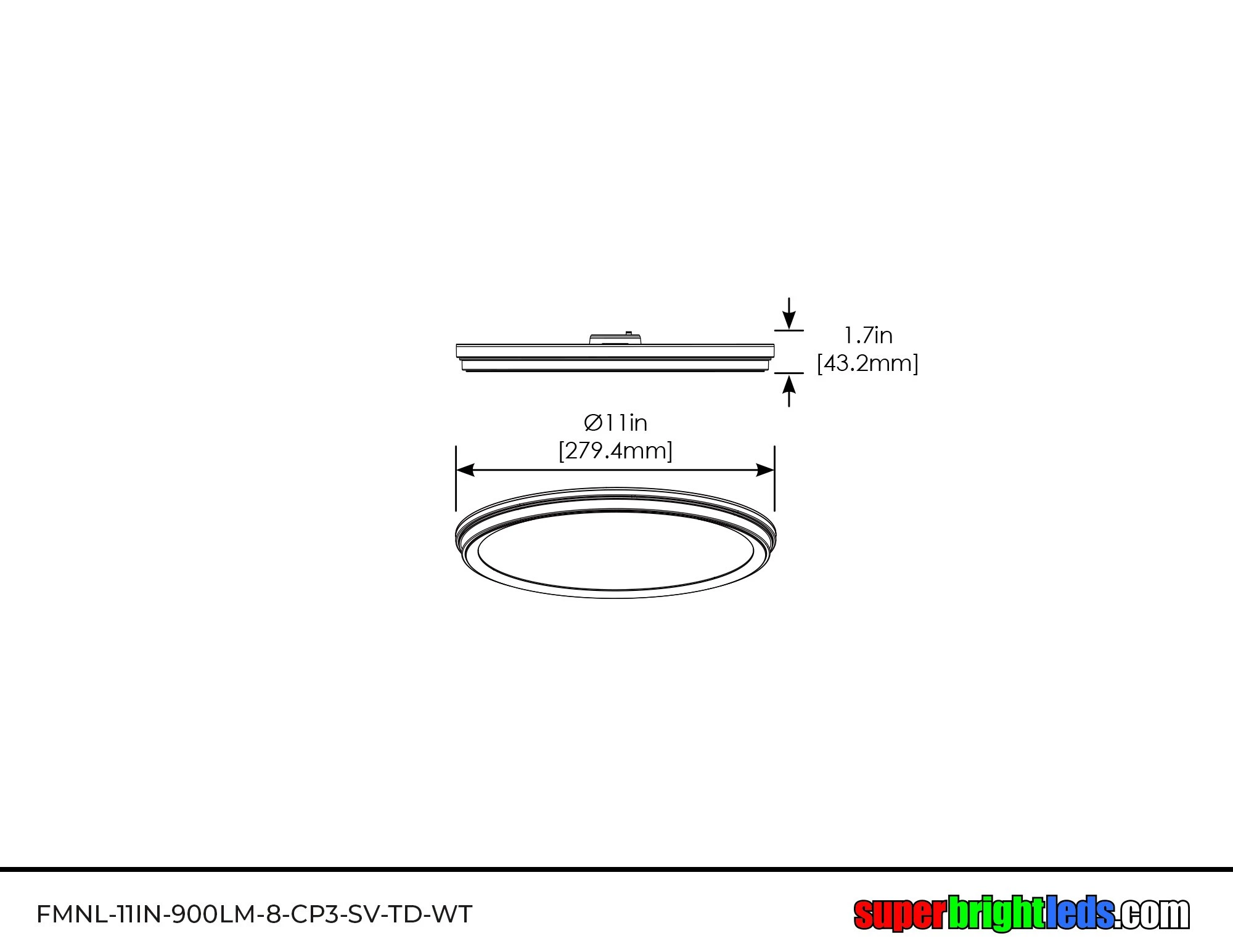 ETi 11" SnapFit Low Profile Dimmable LED Downlight with Nightlight Trim - 14W Flush Mount Ceiling Light - 900 Lumens - Selectable CCT 9 ETi 11" SnapFit Low Profile Dimmable LED Downlight with Nightlight Trim - 14W Flush Mount Ceiling Light - 900 Lumens - Selectable CCT - Image 9