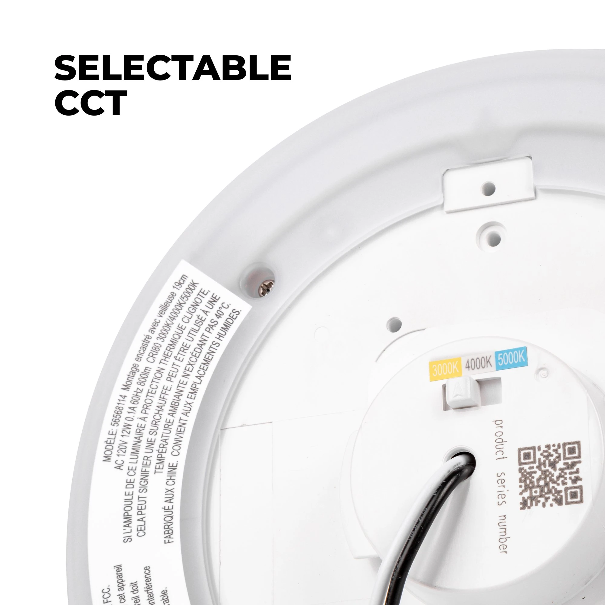 ETi 7.5" TwistFit Low Profile Selectable CCT LED Downlight with Nightlight Trim - 12W Dimmable Flush Mount Ceiling Light - 800 Lumens - Residential Lighting 5 ETi 7.5" TwistFit Low Profile Selectable CCT LED Downlight with Nightlight Trim - 12W Dimmable Flush Mount Ceiling Light - 800 Lumens - Residential Lighting - Image 5