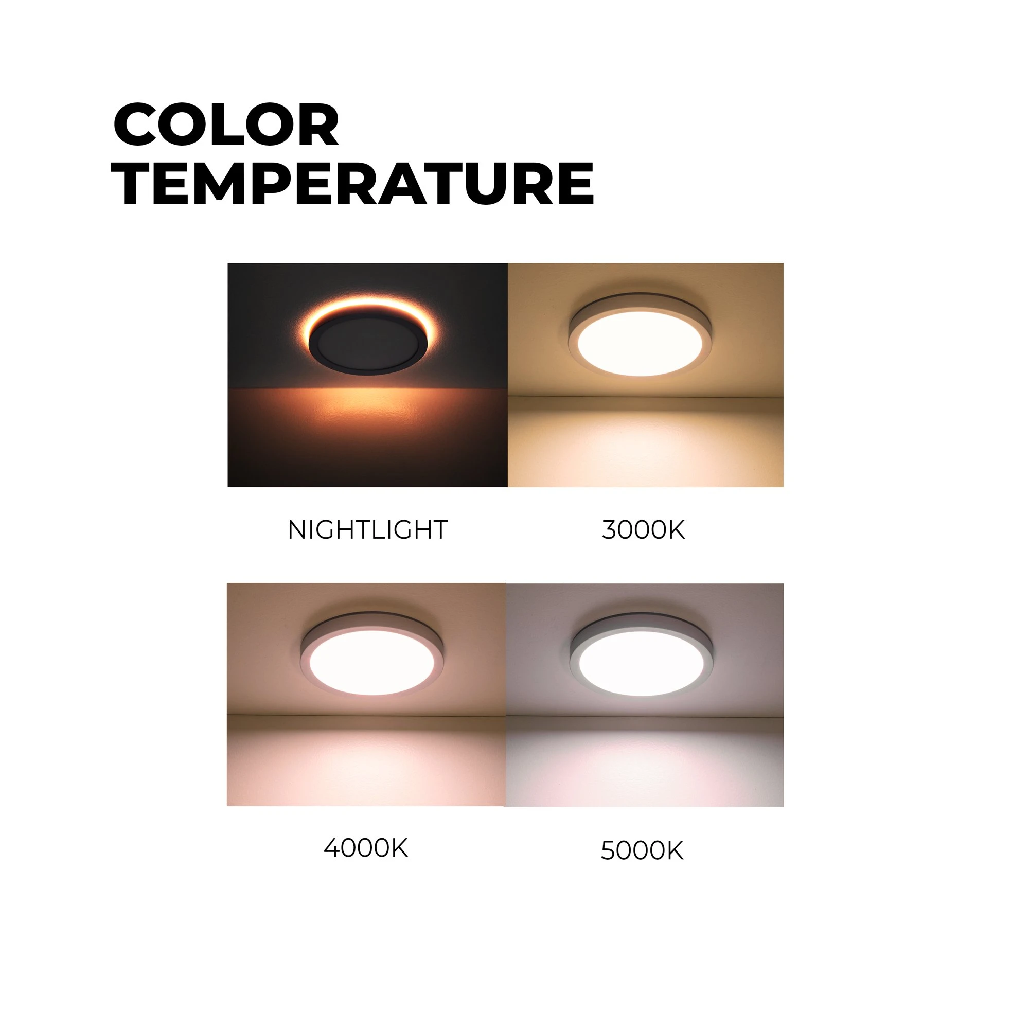 ETi 7.5" TwistFit Low Profile Selectable CCT LED Downlight with Nightlight Trim - 12W Dimmable Flush Mount Ceiling Light - 800 Lumens - Residential Lighting 6 ETi 7.5" TwistFit Low Profile Selectable CCT LED Downlight with Nightlight Trim - 12W Dimmable Flush Mount Ceiling Light - 800 Lumens - Residential Lighting - Image 6