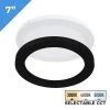 TCP 7" LED Slim Flush Mount Ceiling Light - Matte Black Trim, 15W, Selectable CCT, Dimmable, 1080 Lumens