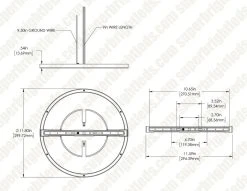 12" LED Slim Flush Mount Ceiling Light - 24W, Selectable CCT, Dimmable, 2,040 Lumens - Energy-Efficient Residential Lighting 7 12" LED Slim Flush Mount Ceiling Light - 24W, Selectable CCT, Dimmable, 2,040 Lumens - Energy-Efficient Residential Lighting -Nebo Sales Store fmr12cct dim drawing