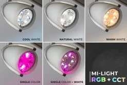 GU10 MiBoxer Wi-Fi Smart LED Bulb - RGB & Tunable White - Alexa & Google Home Compatible - 4W, 280 Lumens 12 GU10 MiBoxer Wi-Fi Smart LED Bulb - RGB & Tunable White - Alexa & Google Home Compatible - 4W, 280 Lumens -Nebo Sales Store fut103 app gu10 bulb cctrgb close up ranges0