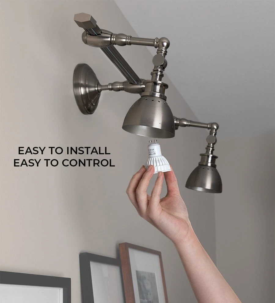 GU10 MiBoxer Wi-Fi Smart LED Bulb - RGB & Tunable White - Alexa & Google Home Compatible - 4W, 280 Lumens 3 GU10 MiBoxer Wi-Fi Smart LED Bulb - RGB & Tunable White - Alexa & Google Home Compatible - 4W, 280 Lumens - Image 3