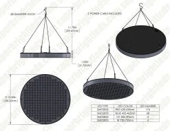 32W Full-Spectrum LED Grow Light - 4-Band Red/Blue/UV/IR for Indoor Plants - Energy-Efficient Plant Growth Lamp -Nebo Sales Store glc 32w4f 50w