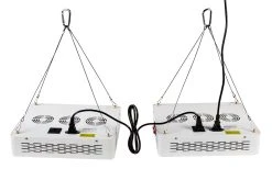 260W Full-Spectrum LED Grow Light with 12-Band Multi Spectrum - Vegetation & Bloom Switches - GLR-260W12F-VBD -Nebo Sales Store glr 260w12f vbd linkable hanging