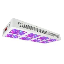 510W Full-Spectrum LED Grow Light with 12-Band Multi Spectrum - Dual Switch for Vegetation & Bloom - GLR-510W12F-VBD