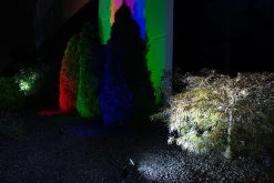 5W Blue LED Landscape Spotlight with Mounting Spike - 25W Equivalent - 250 Lumens - Black Housing -Nebo Sales Store glux 5 watt led spot light garden trees bush commercial