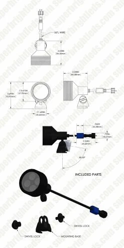 8W LED Landscape Spotlight - 625 Lumens Warm White - Outdoor LED Spot Light for Gardens, Pathways, and Yards -Nebo Sales Store glux cw8w s30b assembly for site