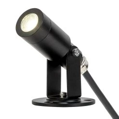 3W LED Landscape Spotlight - 175 Lumens - Natural White Black Housing | Outdoor LED Spot Light