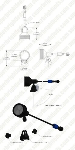 G-LUX Series RGB Landscape Lighting Kit - 4 Color Changing Spotlights with Low Voltage Transformer - Plug & Play 16 G-LUX Series RGB Landscape Lighting Kit - 4 Color Changing Spotlights with Low Voltage Transformer - Plug & Play -Nebo Sales Store glux rgb6w s40b assembly