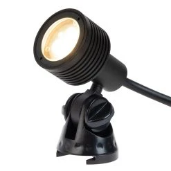 3W LED Landscape Spotlight - 150 Lumens Warm White - Matte Black Outdoor Lighting -Nebo Sales Store glux ww3w s30b example