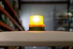 3-3/4" Amber LED Strobe Light Beacon - Double Flash Pattern for Vehicles & Construction -Nebo Sales Store golf cart lighting stb a34 warehouse detail