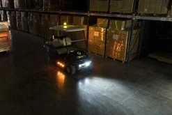 3-3/4" Amber LED Strobe Light Beacon - Double Flash Pattern for Vehicles & Construction -Nebo Sales Store golf cart lighting stb a34 warehouse wide