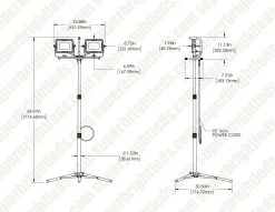 200W Dual-Head LED Work Light with Adjustable Tripod - 20,000 Lumens, 6500K Daylight - Portable Lighting for Construction, Workshops, and Outdoor Use 14 200W Dual-Head LED Work Light with Adjustable Tripod - 20,000 Lumens, 6500K Daylight - Portable Lighting for Construction, Workshops, and Outdoor Use -Nebo Sales Store gt 505pt a 200w