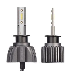 H1 LED Headlight Bulbs - 6500K Cool White, 4,400 Lumens, Fanless Design, Internal Driver - Perfect for Cars, Trucks, SUVs -Nebo Sales Store h1 hlv8 profile 1