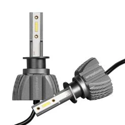 H1 LED Headlight Bulbs - 6500K Cool White, 4,400 Lumens, Fanless Design, Internal Driver - Perfect for Cars, Trucks, SUVs