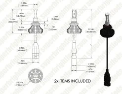 H10 LED Fanless Headlight & Fog Light Conversion Kit - 4,000 Lumens/Set, Internal Drivers, Easy Installation 37 H10 LED Fanless Headlight & Fog Light Conversion Kit - 4,000 Lumens/Set, Internal Drivers, Easy Installation -Nebo Sales Store h10 hlv4 for site