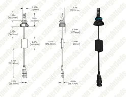 H9/H11 Dual-Color LED Headlight Conversion Kit with Fog Light Function - White/Yellow - 4,500 Lumens/Set - Fanless Design 22 H9/H11 Dual-Color LED Headlight Conversion Kit with Fog Light Function - White/Yellow - 4,500 Lumens/Set - Fanless Design -Nebo Sales Store h11 hlaw dims drawings0