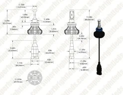 H9 / H11 LED Fanless Headlight & Fog Light Conversion Kit - 4,000 Lumens/Set - Cool White - Easy Installation -Nebo Sales Store h11 hlv4 m for site