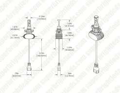 H16-EU 5202 LED Headlight & Foglight Conversion Kit - 4000 Lumens, Fanless Design, Internal Drivers -Nebo Sales Store h16 hlv7