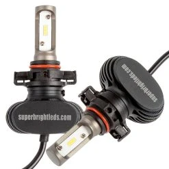 H16-EU 5202 LED Headlight & Foglight Conversion Kit - 4000 Lumens, Fanless Design, Internal Drivers