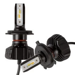 H4 Dual-Color LED Headlight Conversion Kit with Fog Light Function - White/Yellow - 4,500 Lumens/Set - Fanless Design for Cars, Trucks, and SUVs