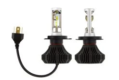 H4 LED Fanless Headlight & Fog Light Conversion Kit - 4,000 Lumens/Set - Cool White - Compact Heat Sink -Nebo Sales Store h4 hlv4 profile