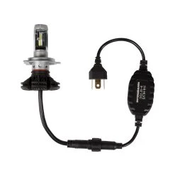 H4 LED Fanless Headlight/Fog Light Conversion Kit - 5,000 Lumens, Adjustable Color Temperature, Compact Heat Sink - Natural White -Nebo Sales Store h4 hlv5 profile motorcycle