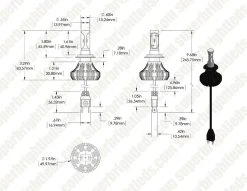H7 LED Fanless Headlight & Fog Light Conversion Kit - 4,000 Lumens/Set - Cool White - Compact Heat Sink -Nebo Sales Store h7 hlv4 m for site