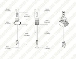 H7 LED Headlight & Foglight Conversion Kit - 4000 Lumens/Set, Fanless Design, Internal Drivers -Nebo Sales Store h7 hlv7