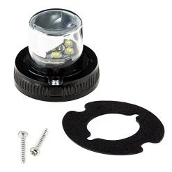 Mini LED Hideaway Strobe Lights - 360-Degree Emergency Vehicle Warning Lights with Built-In Controller - Surface Mount - White -Nebo Sales Store hide a way led strobe light included parts