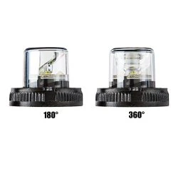 Mini LED Hideaway Strobe Lights - 360-Degree Emergency Vehicle Warning Lights with Built-In Controller - Surface Mount - White -Nebo Sales Store hide a way led strobe light profile