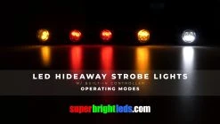 LED Hideaway Strobe Lights - Mini Emergency Vehicle LED Warning Lights with Built-In Controller - Surface or Flush Mount -Nebo Sales Store hideaway strobes thumbnail