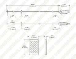 10m RGB Color Changing LED Light Strips - Smart App Control, Waterproof, Remote Included - Easy Plug & Play -Nebo Sales Store hl 10 dim drawings