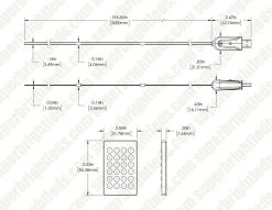 10m RGB Color Changing LED Light Strips - Smart App Control, Waterproof, Remote Included - Easy Plug & Play -Nebo Sales Store hl 5 dim drawings