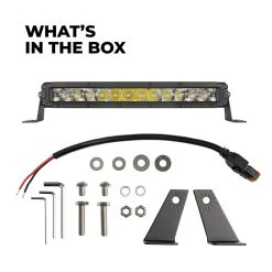 12" LED Light Bar - 4,320 Lumens Combination Beam - 5700K Cool White - Waterproof Off-Road Lighting -Nebo Sales Store hma orbu12 whats in the box