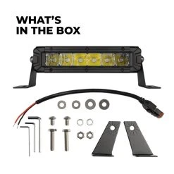 6" LED Light Bar - 2,100 Lumens Combination Beam - 5700K Cool White - Vehicle Lighting -Nebo Sales Store hma orbu6 whats in the box