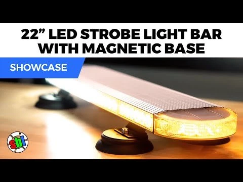22" Amber LED Strobe Light Bar with Magnetic Base - 12V DC for Emergency & Vehicle Lighting 5 22" Amber LED Strobe Light Bar with Magnetic Base - 12V DC for Emergency & Vehicle Lighting - Image 5