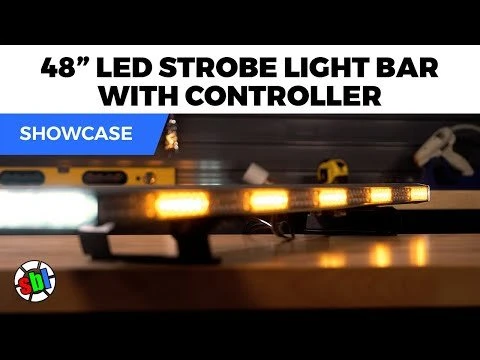 48” Amber LED Strobe Light Bar with Controller - High-Intensity Spot Light for Emergency & Vehicle Warning 10 48” Amber LED Strobe Light Bar with Controller - High-Intensity Spot Light for Emergency & Vehicle Warning - Image 10