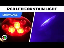RGB 9W LED Fountain Light - 12V AC/DC Underwater Pond & Landscape Spotlight - Color Changing -Nebo Sales Store hqdefault 16 9