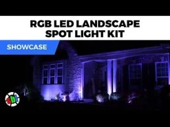 6 RGB LED Landscape Spot Lights Kit with Bluetooth & RF Remote Control - Low Voltage Transformer Included -Nebo Sales Store hqdefault 17 7