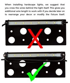 3 Inch LED Hardscape Light - 4000K Natural White - Durable Mounting Plate Included -Nebo Sales Store hsl2 x7 install 1 2